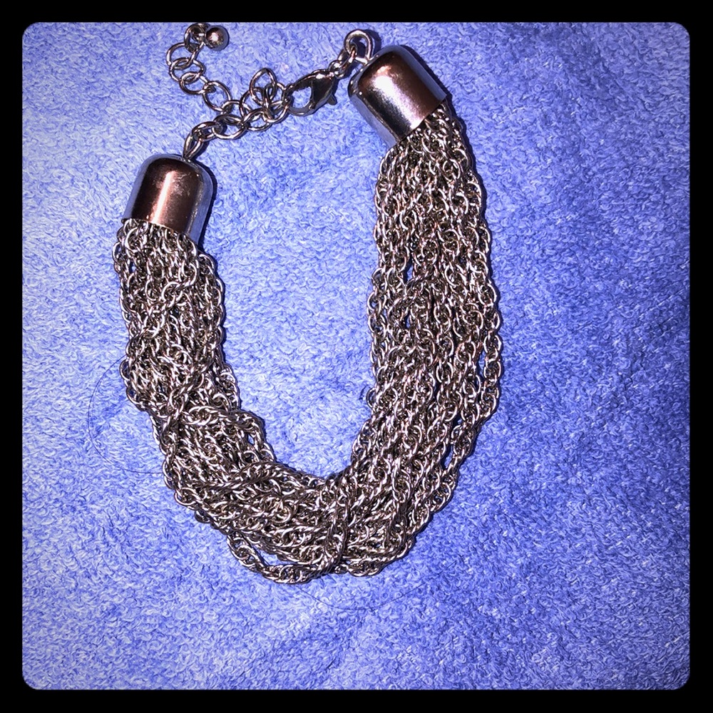 Silver chain bracelet